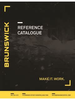 brunswick steel catalogue